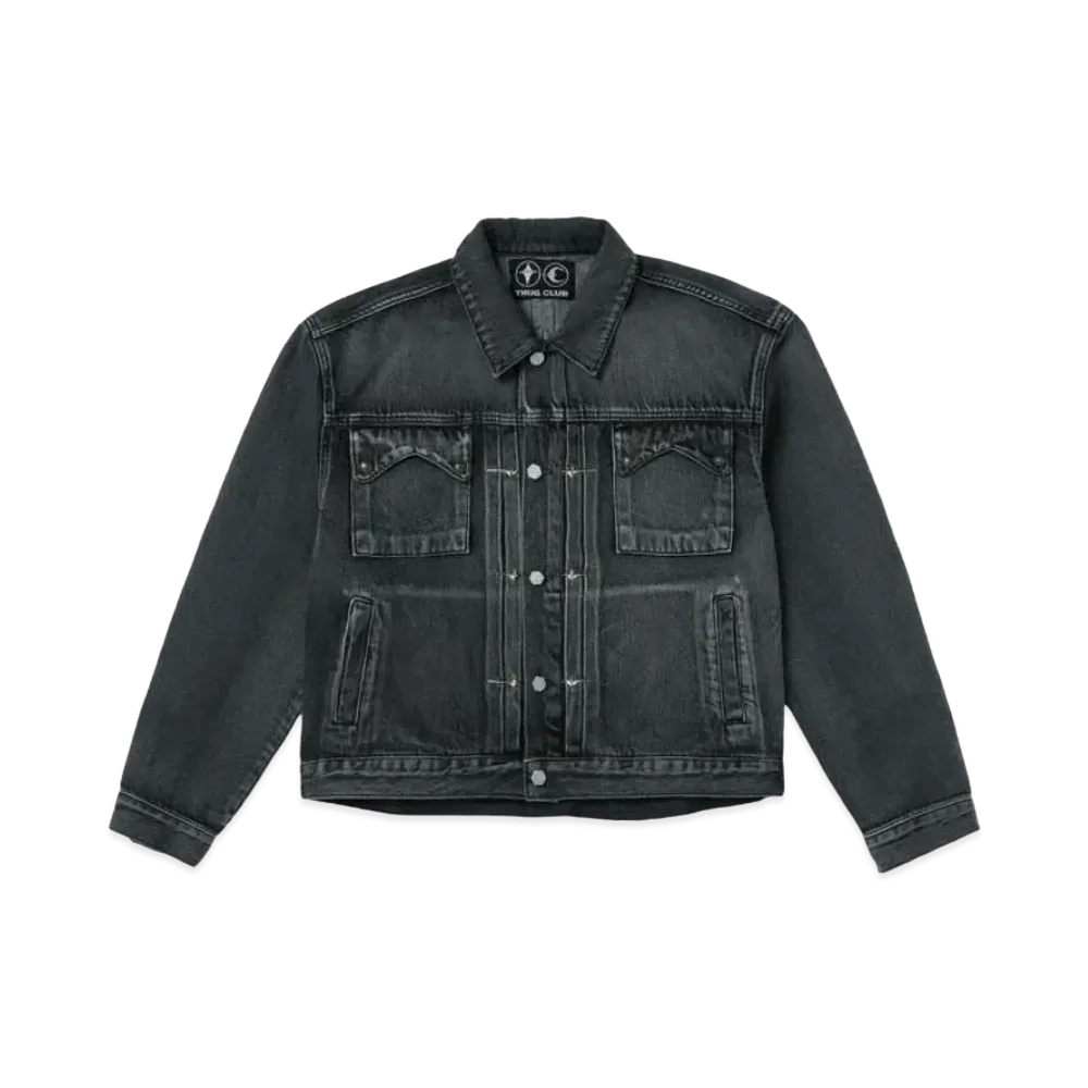 THUG CLUB Claw Denim Jacket "Black"