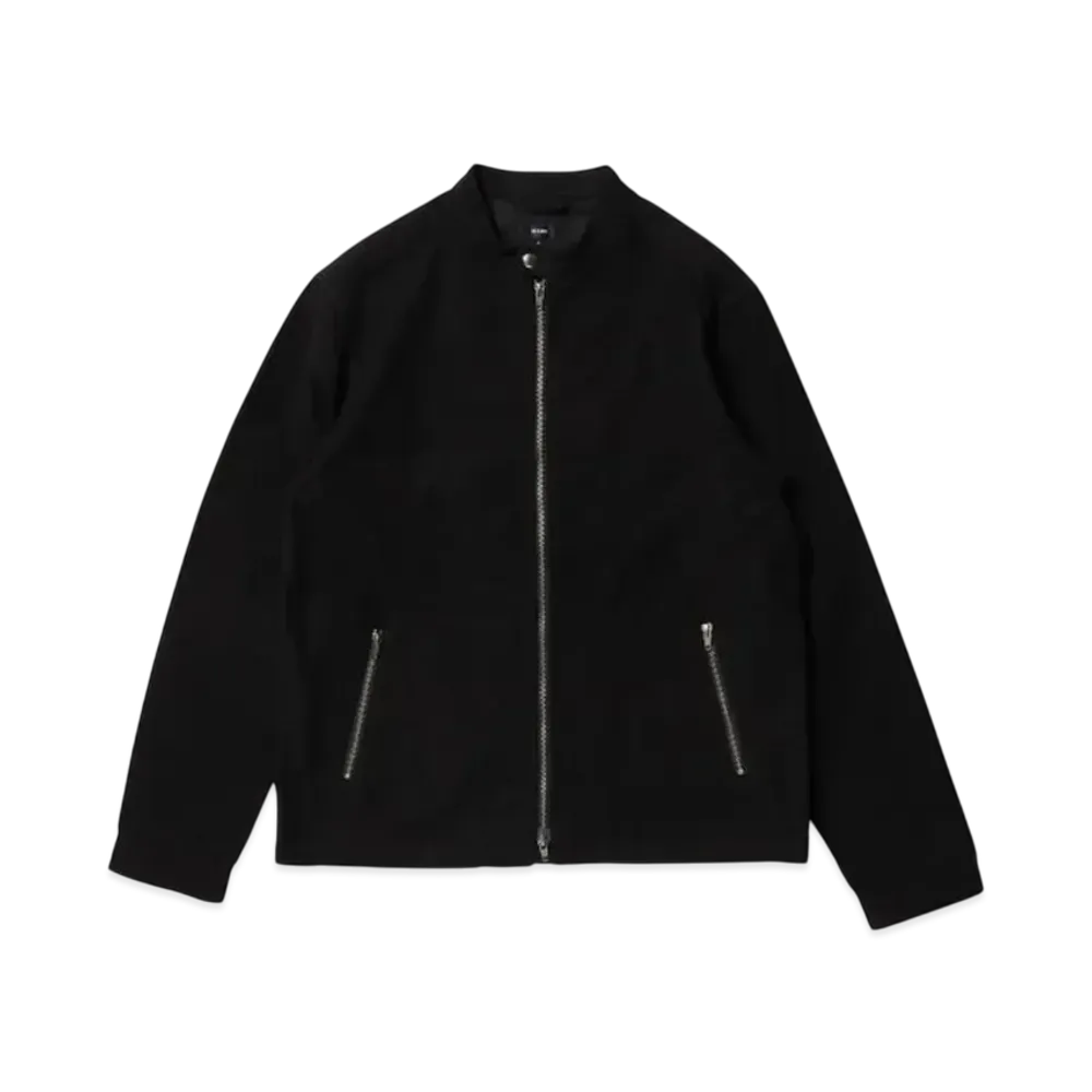 BEAMS Cotton Moleskin Single Rider Jacket "Black"