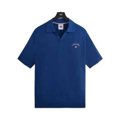 Kith x Wilson Cable Johnny Collar Polo "Blue Quartz"