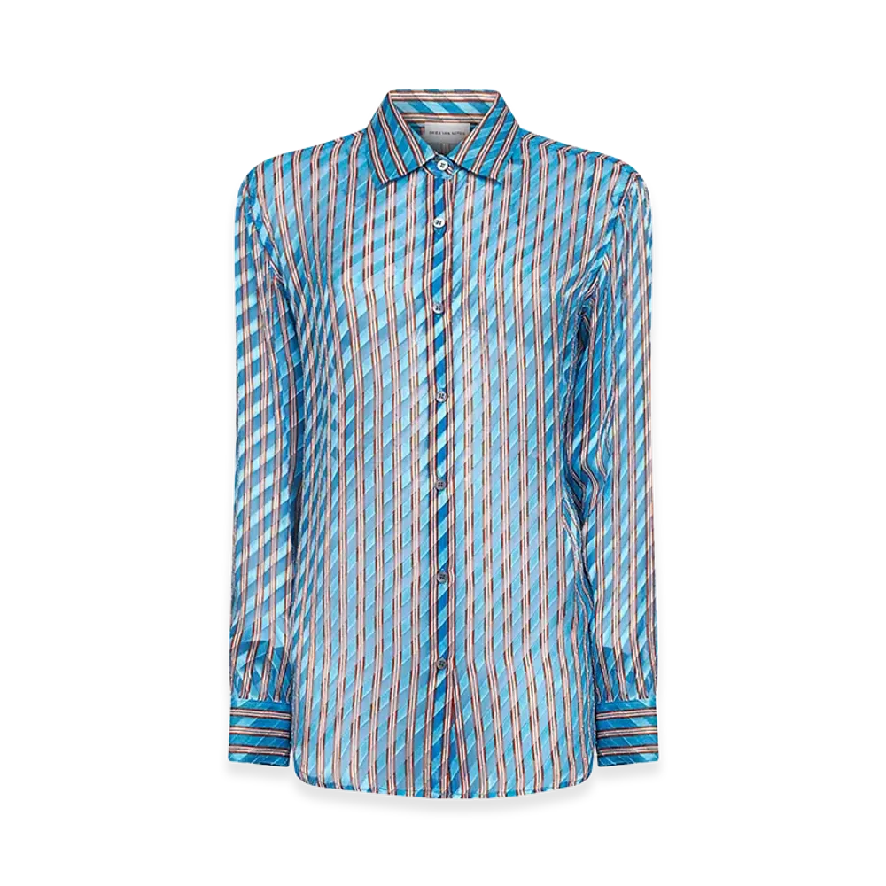 DRIES VAN NOTEN Women's Shirts "Light Blue"
