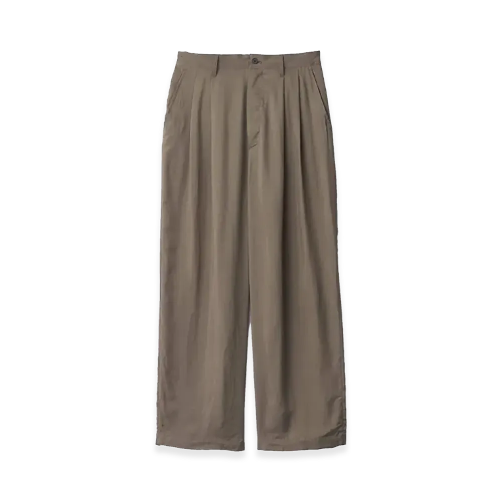 ssstein Cupro Fibril Wide Easy Trousers "Khaki"