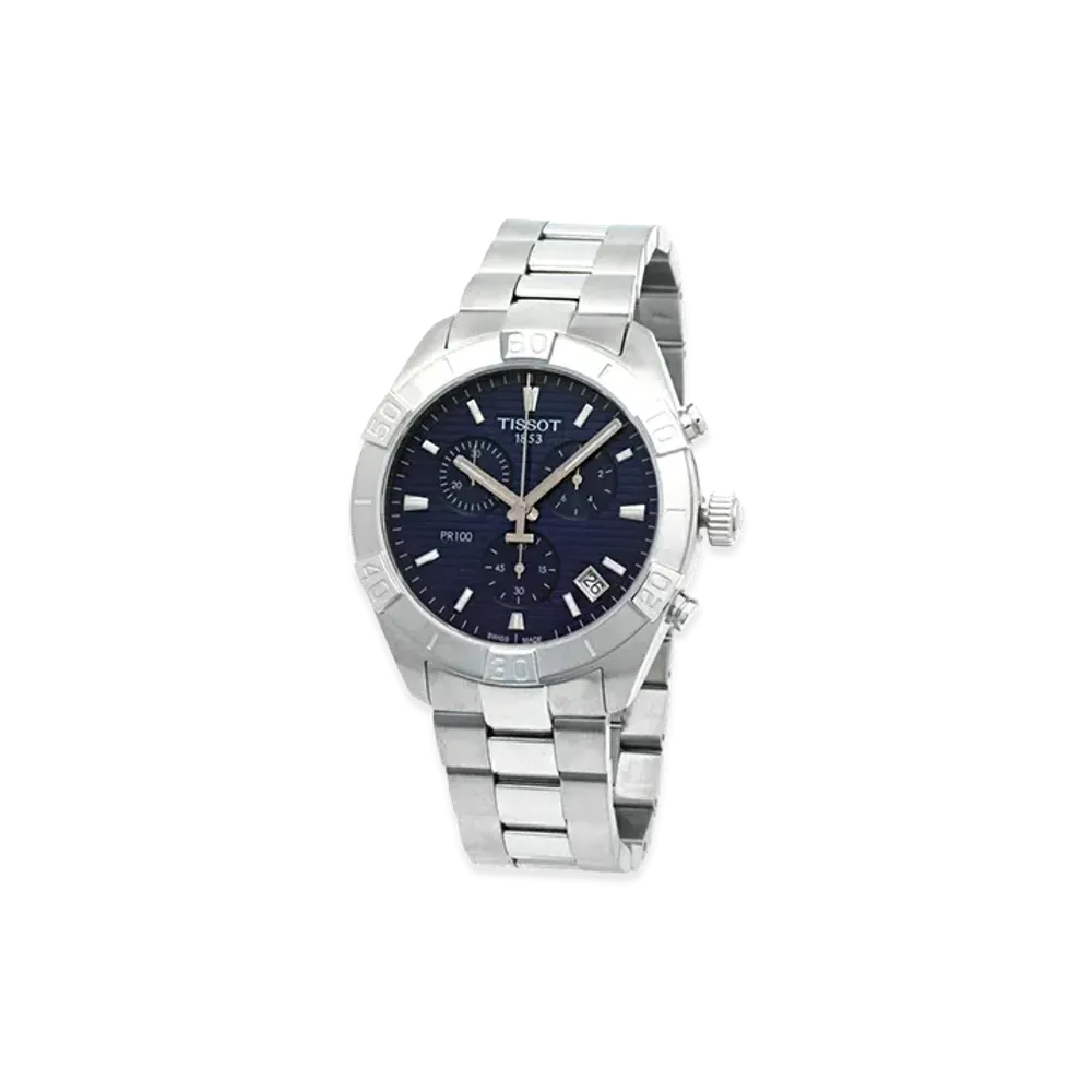 TISSOT PR100 Sport Chronograph "Silver/Navy"