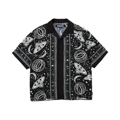 NEIGHBORHOOD Cosmic Hawaiian Shirt SS "Black x White"