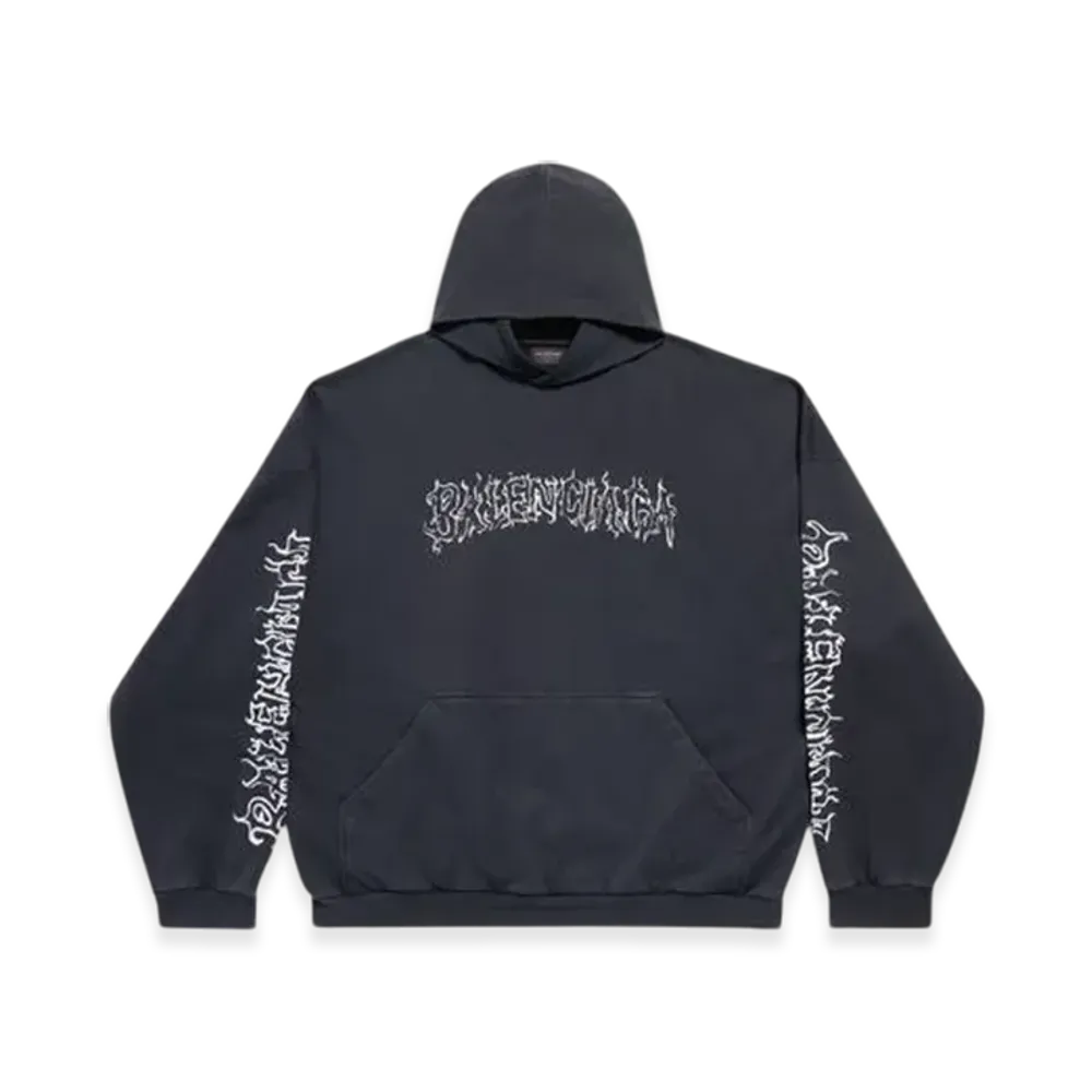 BALENCIAGA DIY Metal Outline Hoodie Oversized in "White"