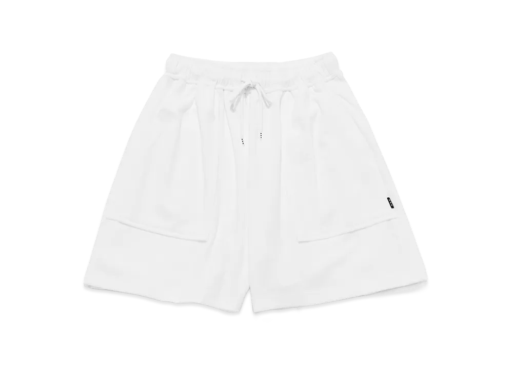GOD SELECTION XXX Women's Back Script Logo Pile Shortpants GXL-S26-PT-04 "White"