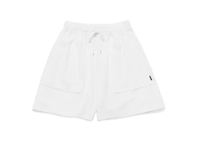 GOD SELECTION XXX Women's Back Script Logo Pile Shortpants GXL-S26-PT-04 "White"