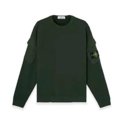 Stone Island 6100008 Brushed Organic Cotton Fleece "Juniper"