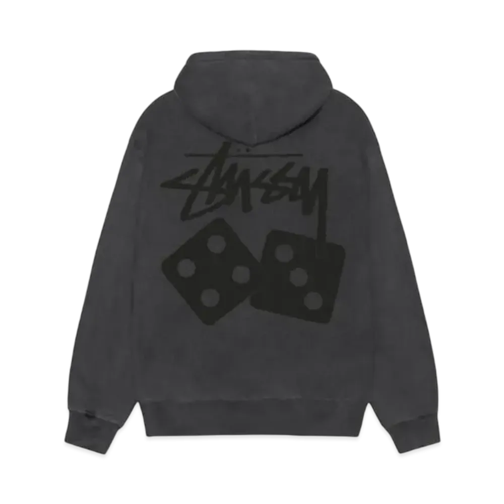 Stussy Dice Hoodie Pigment Dyed "Black"