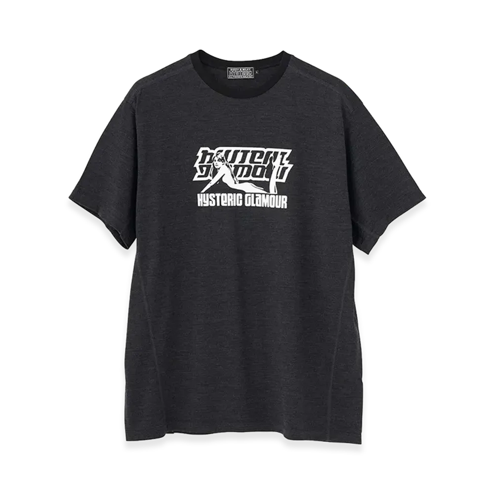 HYSTERIC GLAMOUR Fast Girl Tee "Charcoal Gray"