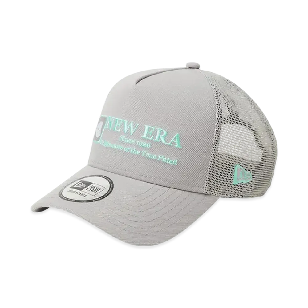 NEW ERA 9Forty A-Frame Tracker Cap Logo "Gray"