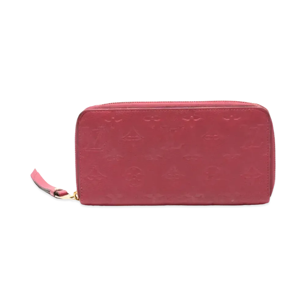 Louis Vuitton Monogram Empreinte Zippy Wallet "Raisin"