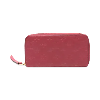 Louis Vuitton Monogram Empreinte Zippy Wallet "Raisin"