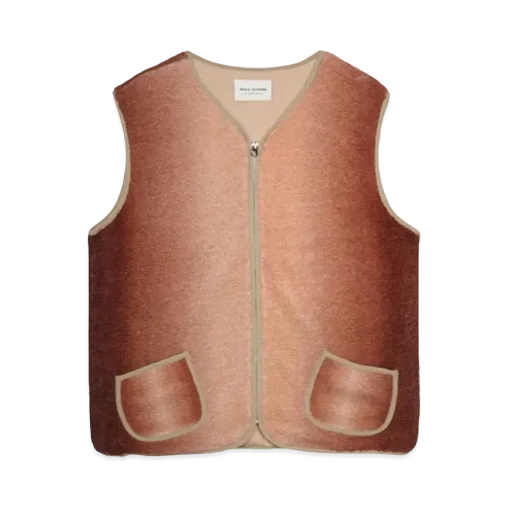 Walk In Paris Brown shepherd vest "BROWN"