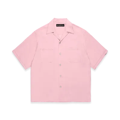 WACKO MARIA 50's Open Collar Shirt "Pink"