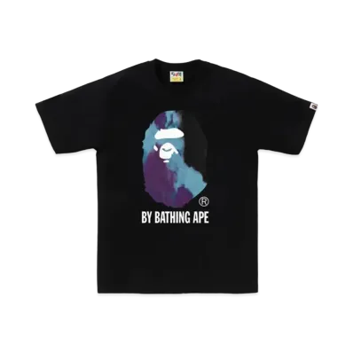 A BATHING APE Tie Dye By Bathing Ape Tee "Black"