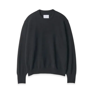 ssstein Extra Fine Wool Knit Crew Neck LS "Black"