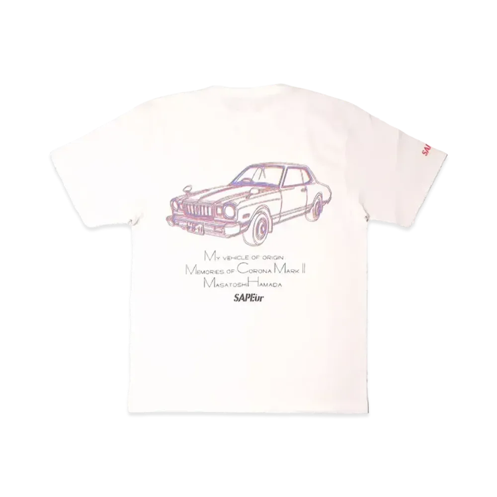 SAPEur x MASATOSHI HAMADA Corona Mark-II S/S Tee "White"