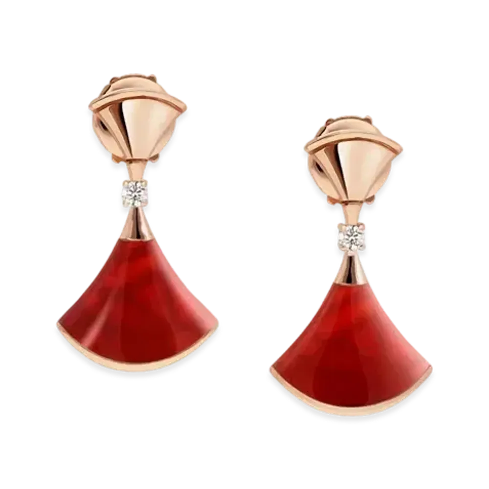 BVLGARI Divas Dream Earrings "Red"