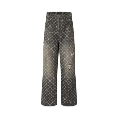Louis Vuitton Baggy Denim Pants Monogram