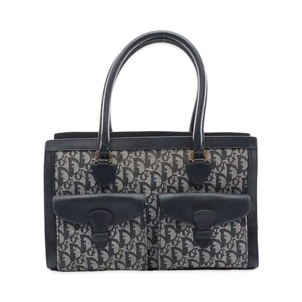 Dior Trotter Hand Bag "Navy"