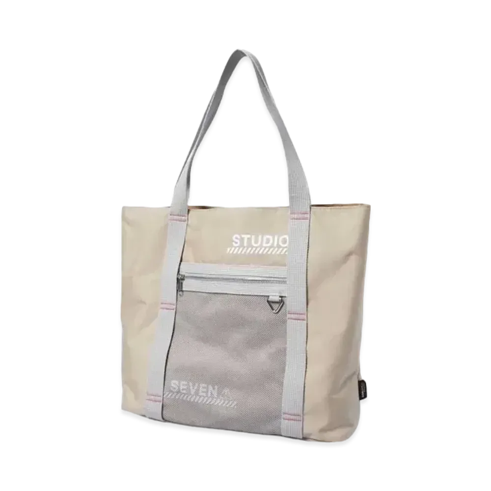 STUDIO SEVEN CORDURA TOTE BAG "BEIGE"