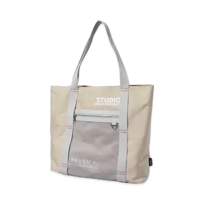 STUDIO SEVEN CORDURA TOTE BAG "BEIGE"