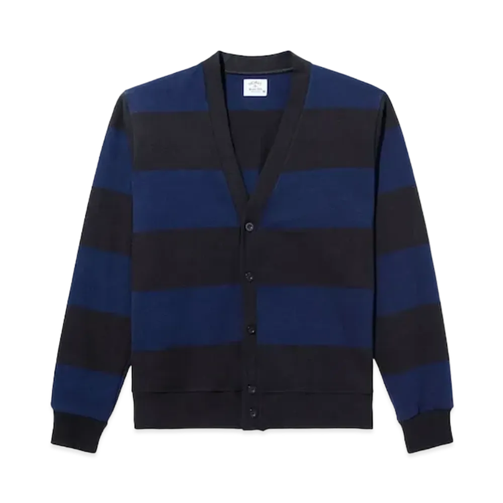 Noah Hoop Stripe Cardigan "Black/Navy"