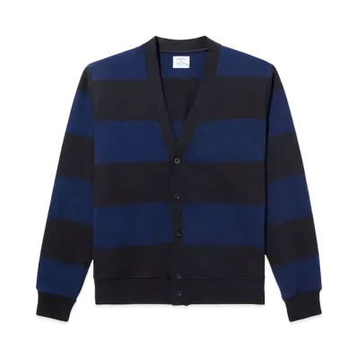 Noah Hoop Stripe Cardigan "Black/Navy"