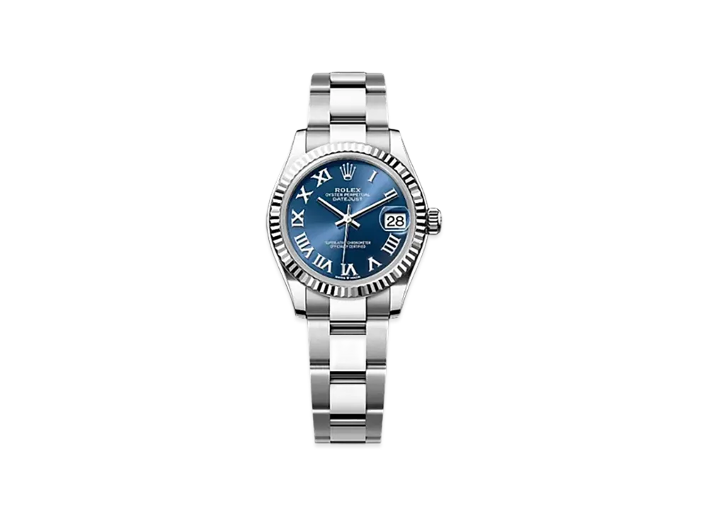 ROLEX Datejust 31mm Oystersteel & White Gold 278274 "Bright Blue"