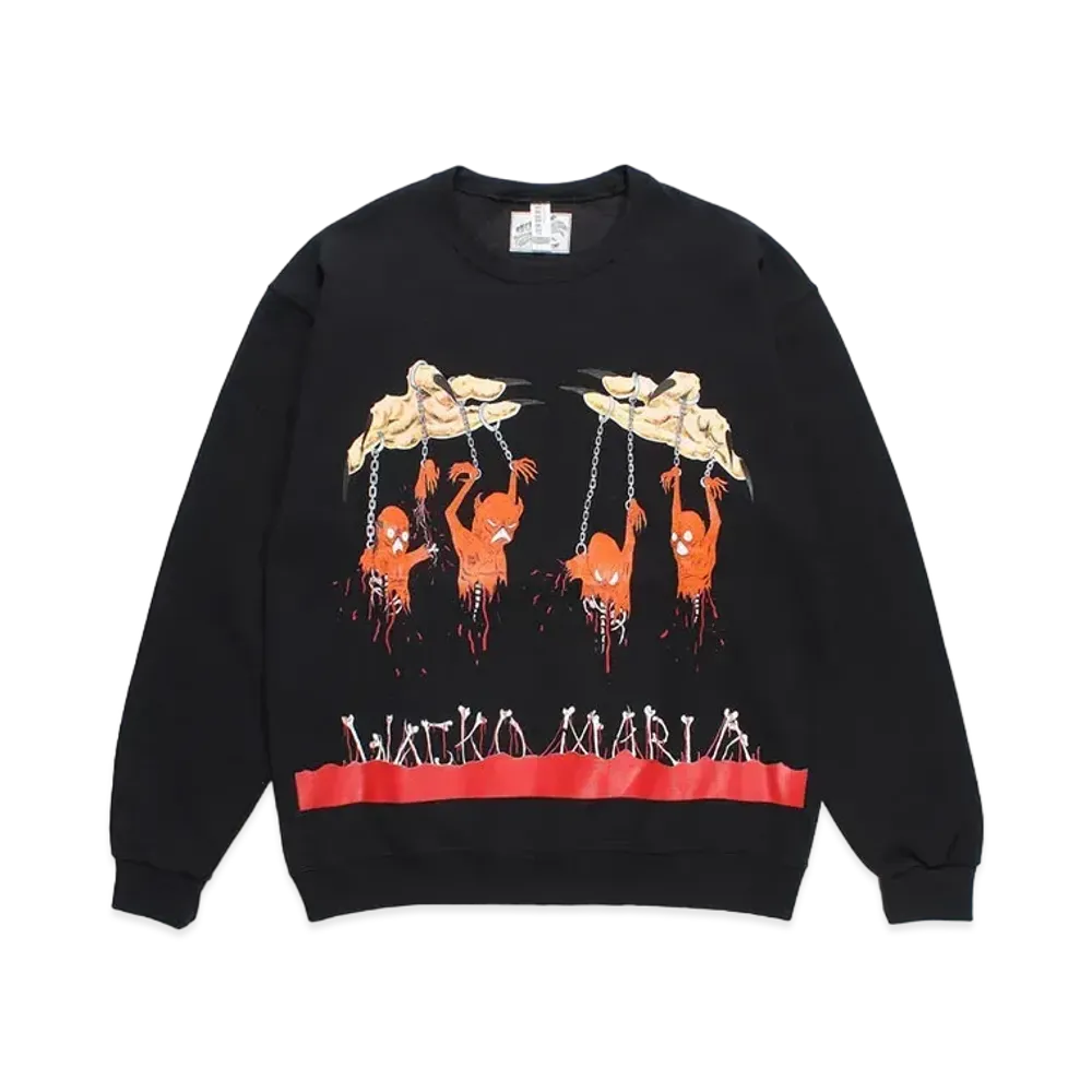 WACKO MARIA x neckface / Sweat Shirt "Black"