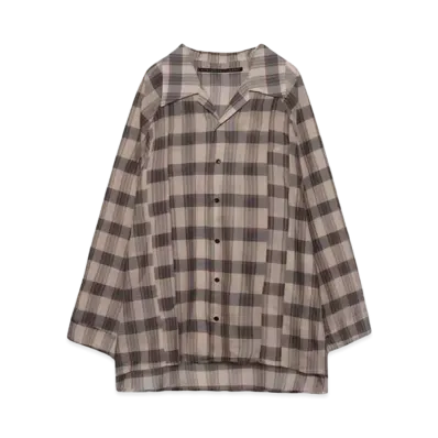 my beautiful landlet ORGANDY CHECK "BEIGE"