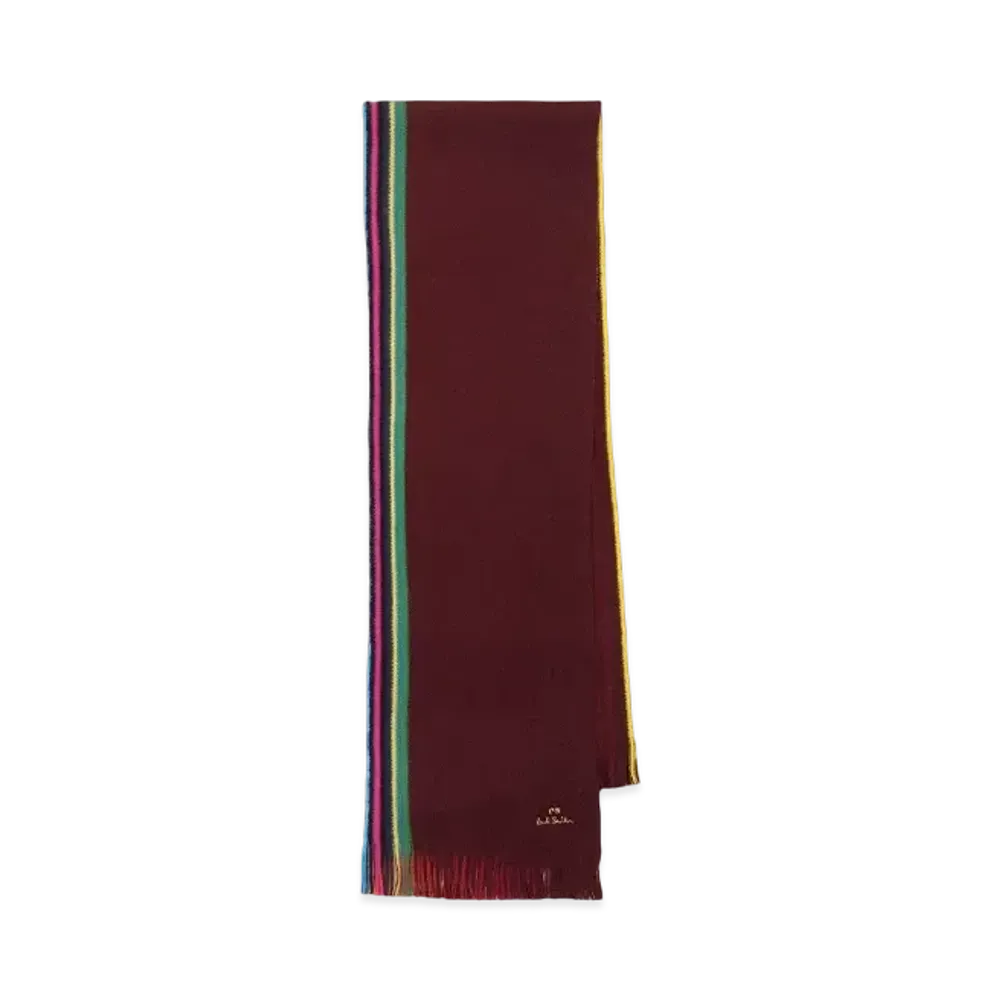 Paul Smith Sport Stripe Edge Muffler "Red"