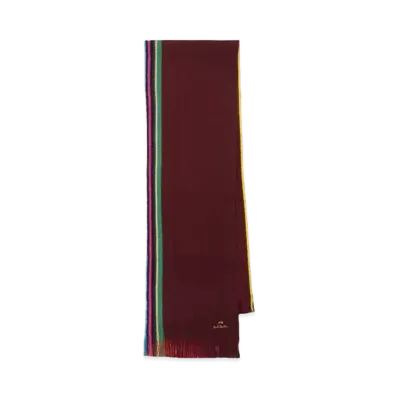 Paul Smith Sport Stripe Edge Muffler "Red"