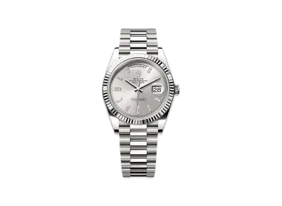 ROLEX Day-Date 40mm White Gold 228239 "Silver"