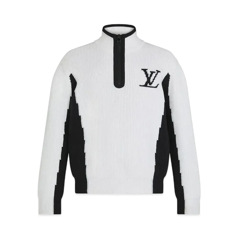 Louis Vuitton Two-Tone High Neck With Half-Zip