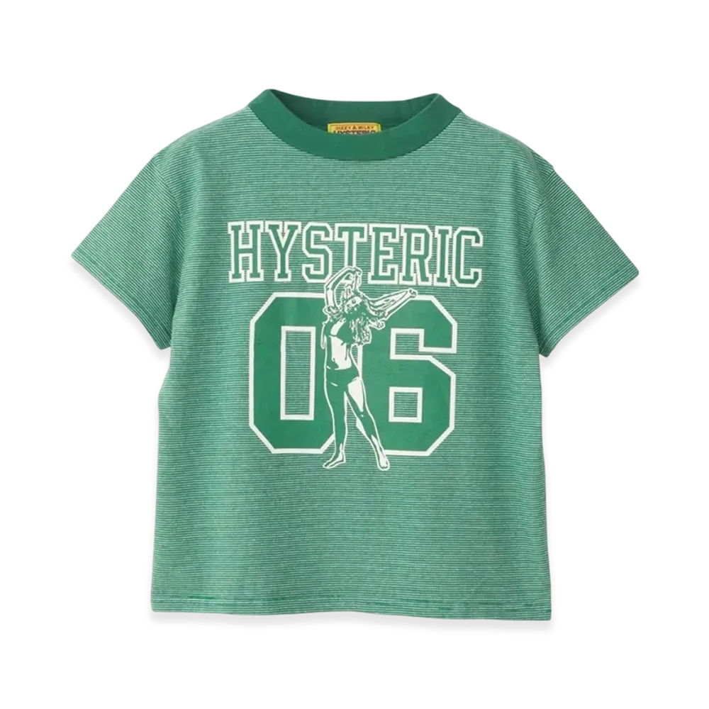 HYSTERIC GLAMOUR Number 6 Short T-Shirt "Green"