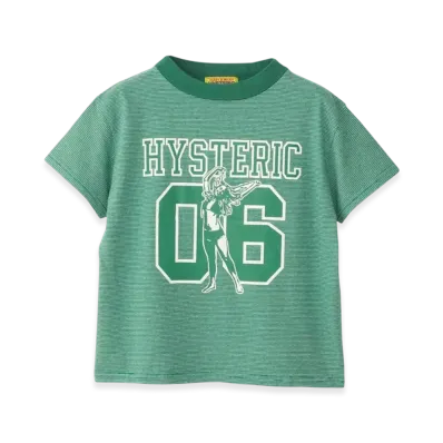 HYSTERIC GLAMOUR Number 6 Short T-Shirt "Green"