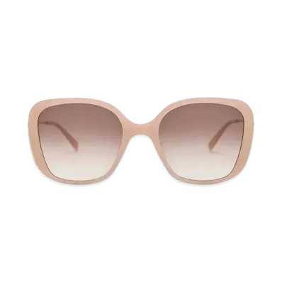 CHARLES & KEITH Recycled Acetate Wide-Frame Butterfly Sunglasses "Pink"