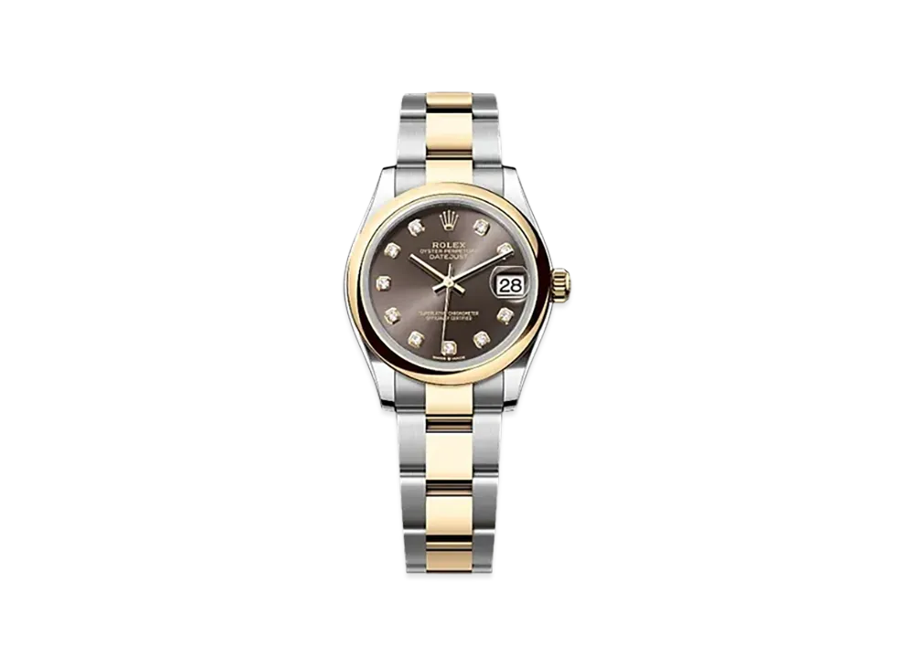 ROLEX Datejust 31mm Oystersteel & Yellow Gold 278243 "Dark Grey"