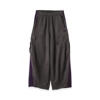NEEDLES x LHP H.D. Track Pants BDU Poly Smooth "Charcoal"