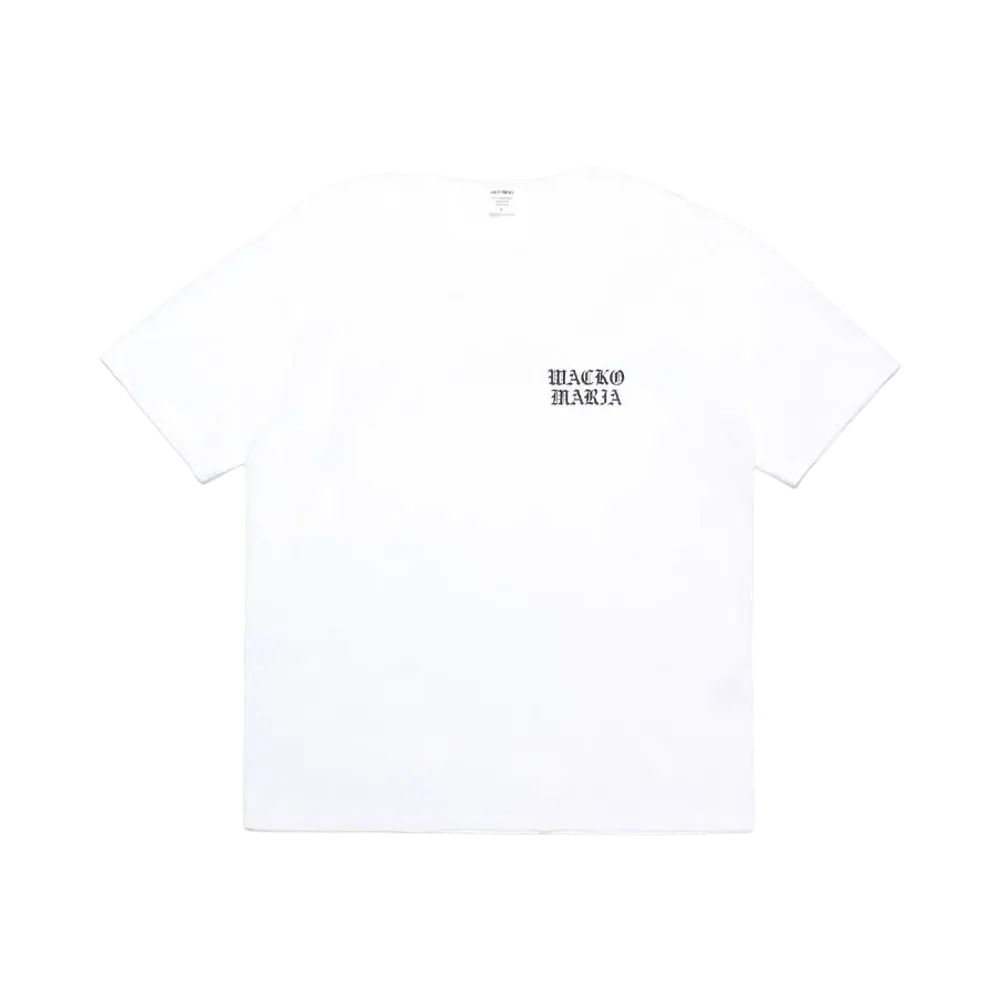 WACKO MARIA Washed Heavy Weight T-Shirt "White"