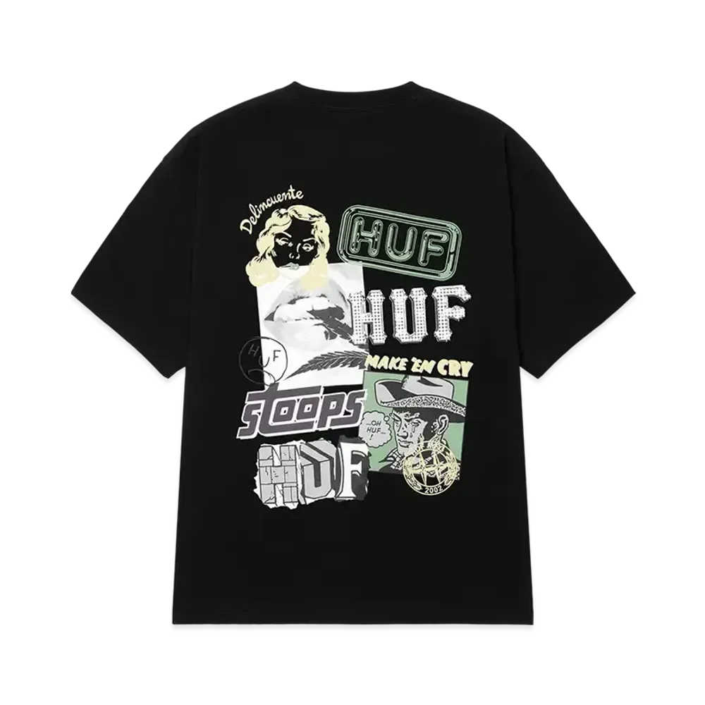 HUF Summer 25 Mash Up Tee "Black"