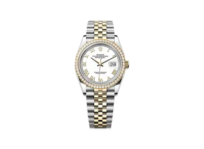ROLEX Datejust 36mm Oystersteel & Yellow Gold Diamond 126283RBR "White"