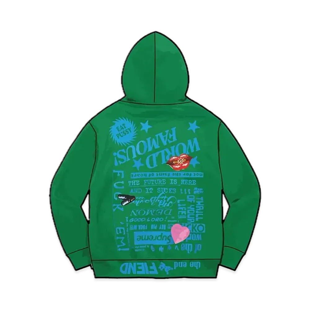 Supreme Fiend Hooded Sweatshirt "Green"