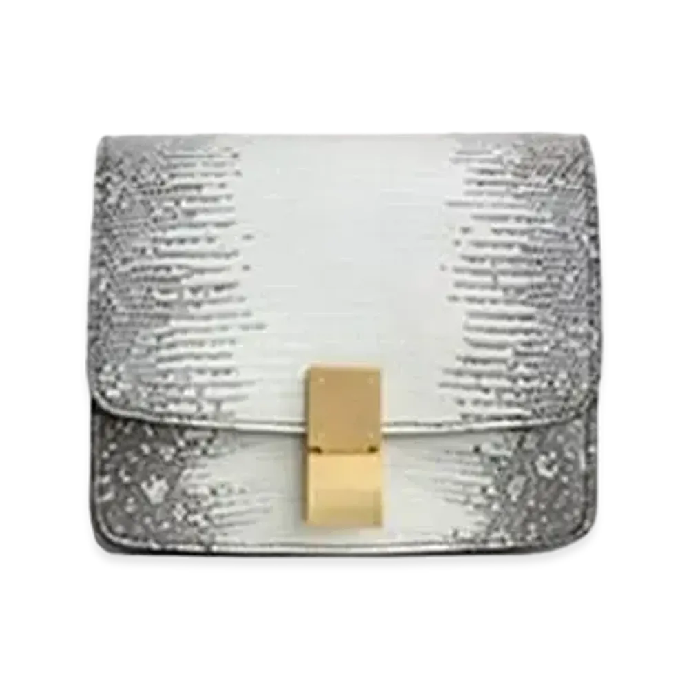 CELINE Small Classic Bag in Lizard "Natural"