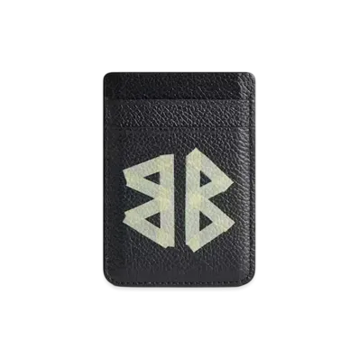 BALENCIAGA Cash Magnet Card Holder "Black"
