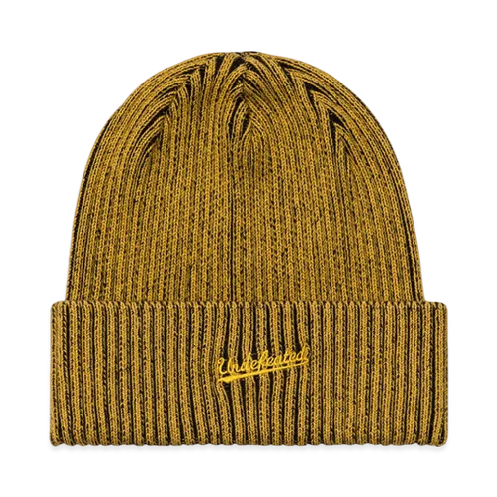 UNDEFEATED Cuffed Rib Beanie "Yellow"