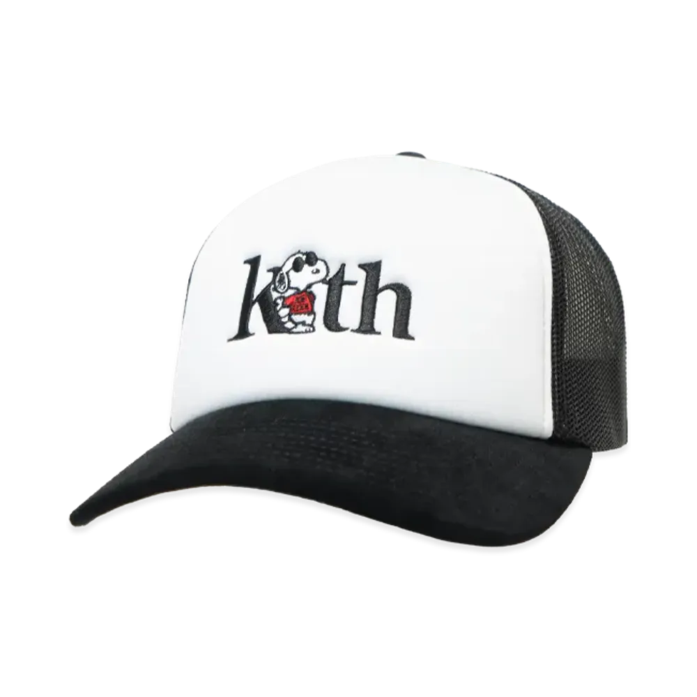 Kith x Peanuts 75 Nolan Poly Foam Trucker With Suede Brim "Black"