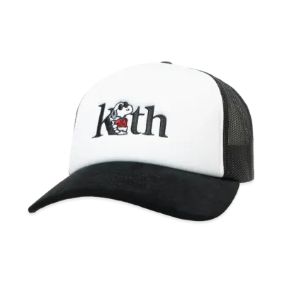 Kith x Peanuts 75 Nolan Poly Foam Trucker With Suede Brim "Black"