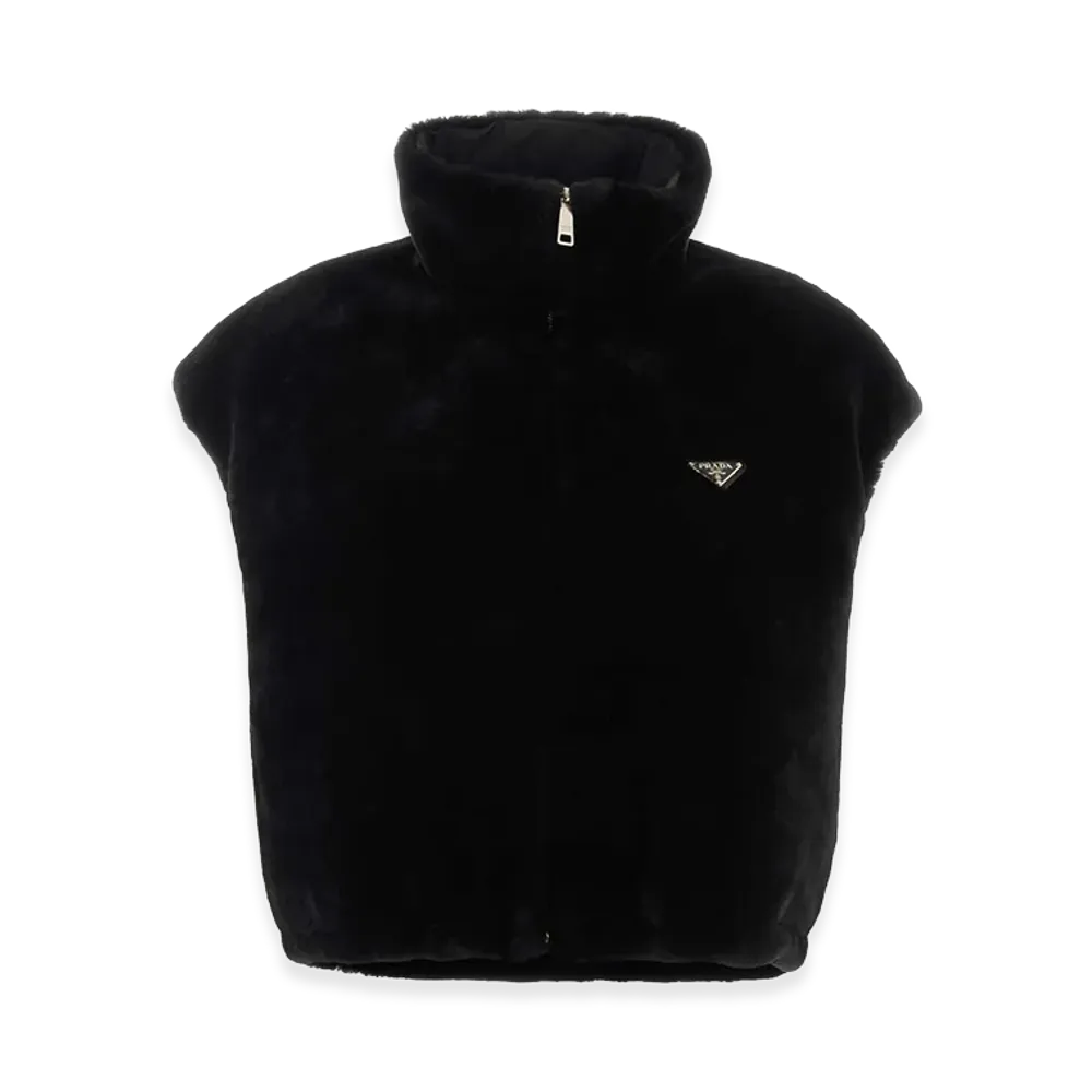 PRADA Women's Reversible Fur "Black"